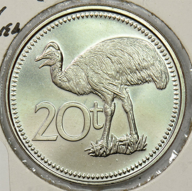 Papua New Guinea 2005 20 Toea Cassowary animal P900291 combine shipping0