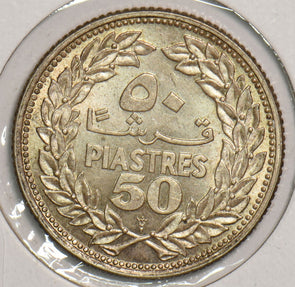 Lebanon 1952 50 Piastres P290258 combine shipping2