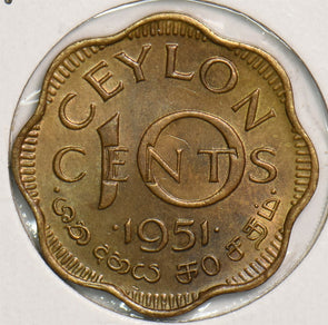 Ceylon 1951 10 Cents P290335 combine shipping2