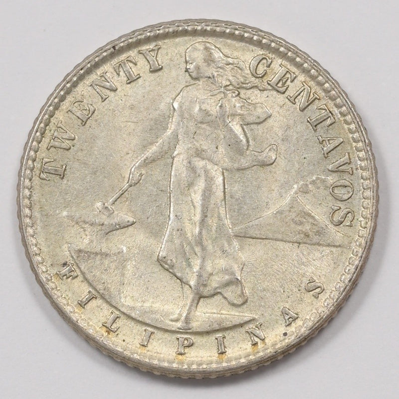 Philippines 1944-D Commonwealth 20 Centavos Silver P1514190
