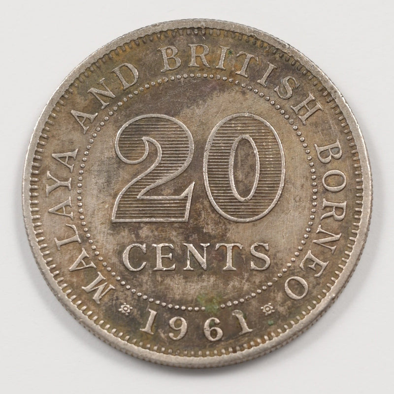 Malaya and British Borneo 1961 Elizabeth II 20 Cents P9042820