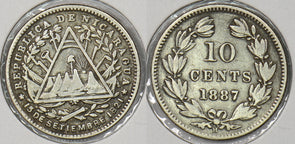 Nicaragua 1887 10 Centavos P290383 combine shipping0