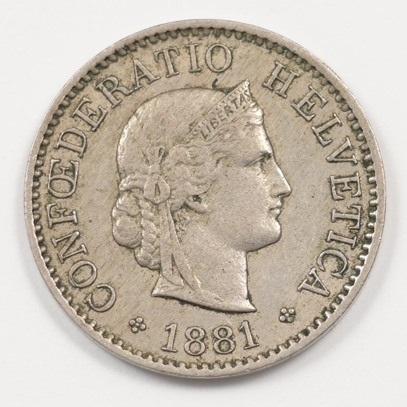 Switzerland 1881-s Helvetica 5 Rappen P9042740