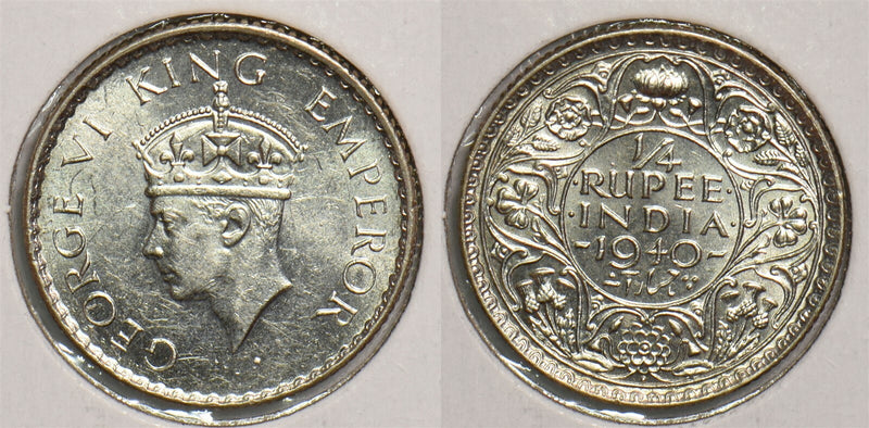 India British 1940 B 1/4 Rupee P290358 combine shipping0