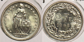 Switzerland 1968 2 Francs P150082 combine shipping0