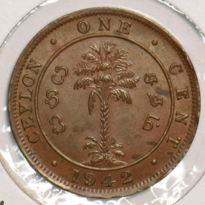 Ceylon 1942 Cent P150126 combine shipping2