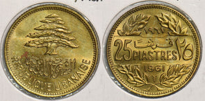 Lebanon 1961 25 Piastres P290229 combine shipping0