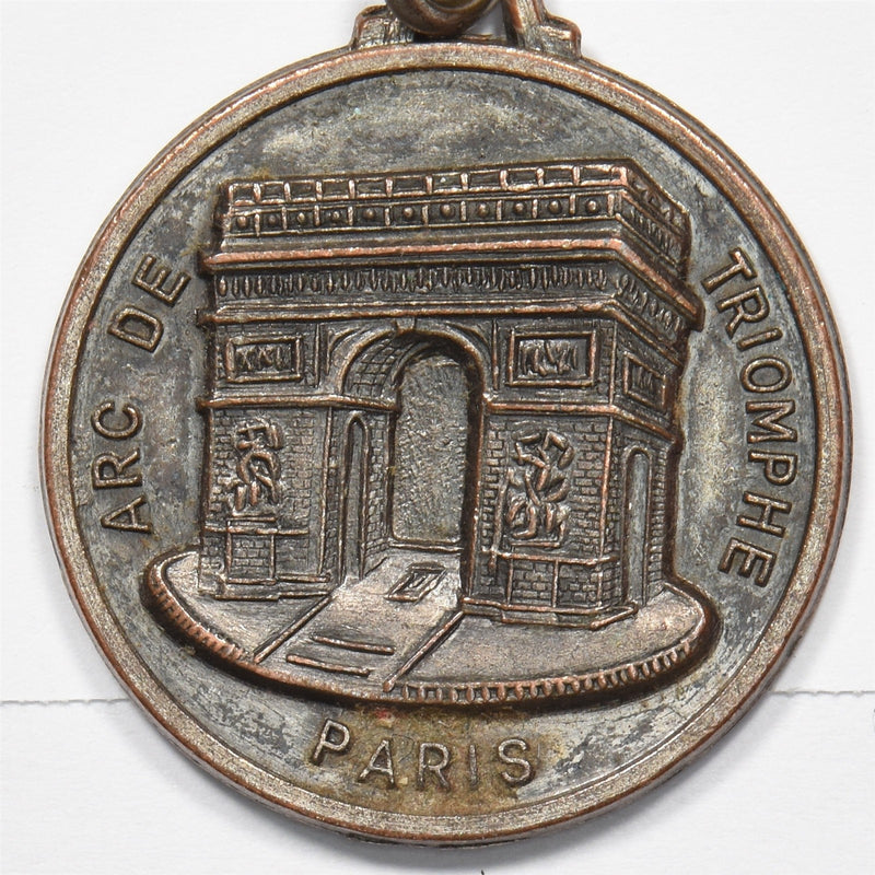 France Paris Souvenir Medal Arc de Triomphe / Tour Eiffel P9028590