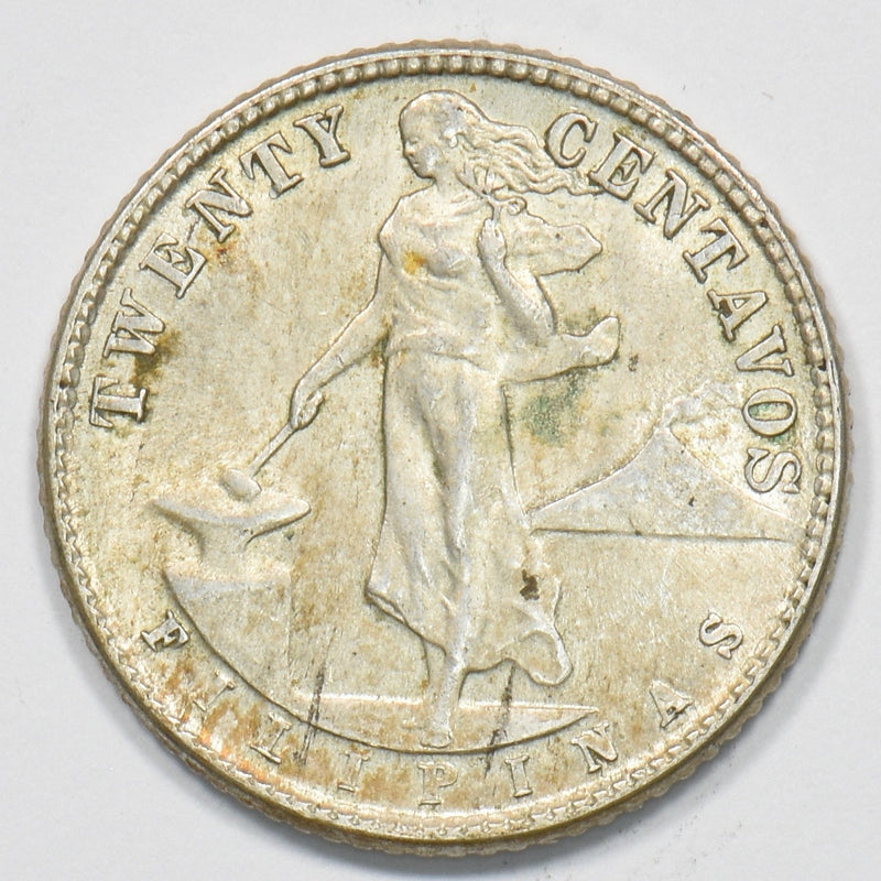 Philippines 1944-D Commonwealth 20 Centavos Silver P1511010