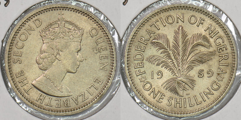 Nigeria 1959 Shilling P290387 combine shipping0