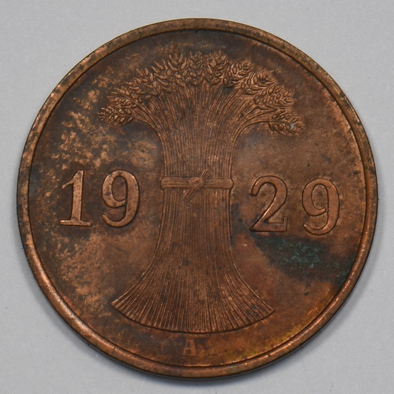 Germany 1929-A Weimar Republic Reichspfennig P9026490