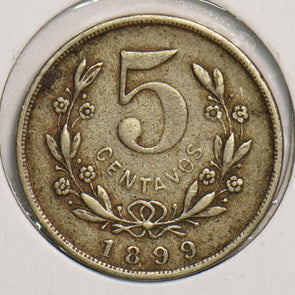 Nicaragua 1899 5 Centavos P290169 combine shipping2