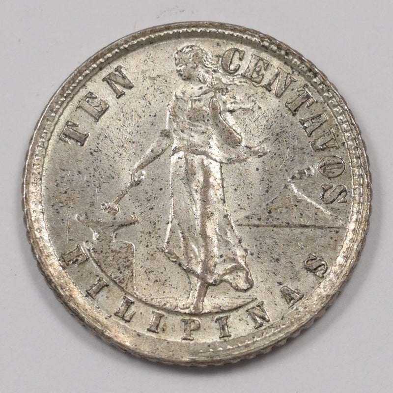 Philippines 1937-M Commonwealth 10 Centavos Silver P1914770