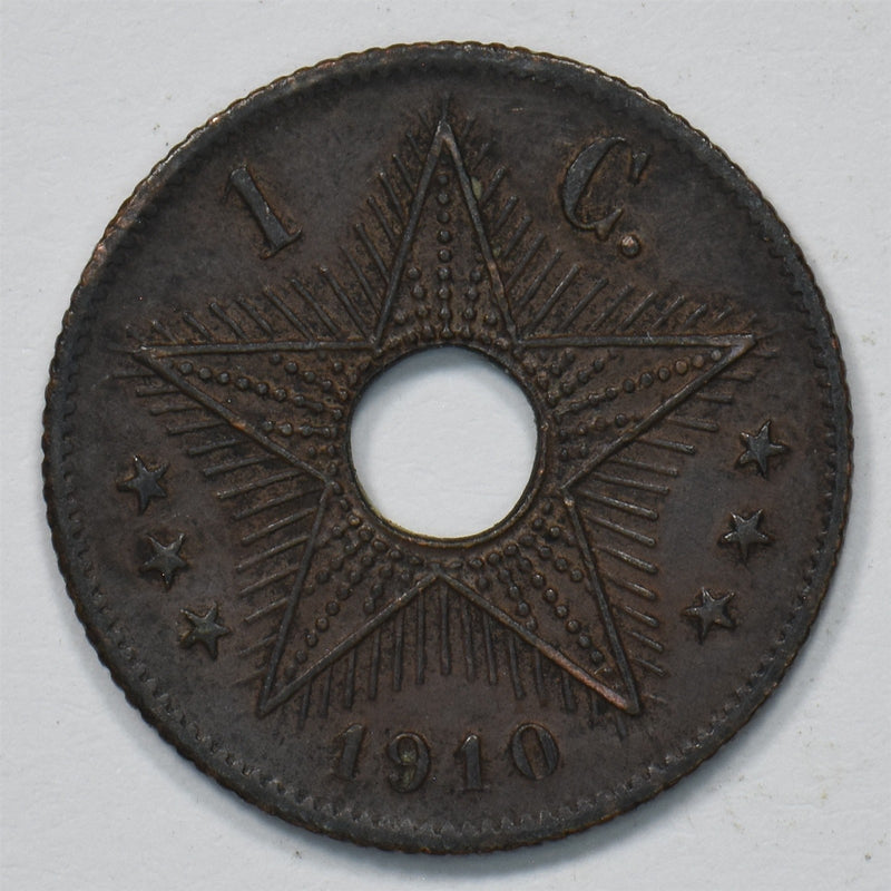 Belgian Congo 1910 Albert I Centime P9029450