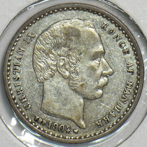 Denmark 1904 25 Ore Dolphin animal P490018 combine shipping0