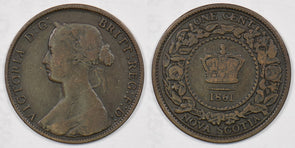 Canada 1861 Cent Nova Scotia P190271 combine shipping0