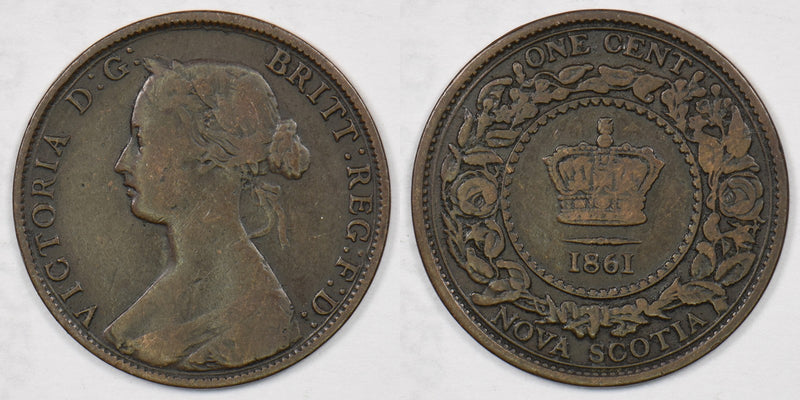 Canada 1861 Cent Nova Scotia P190271 combine shipping0