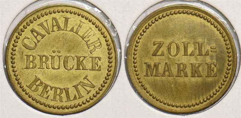 Germany 1900 's Token Zoll mark berlin cavalier P290323 combine shipping0