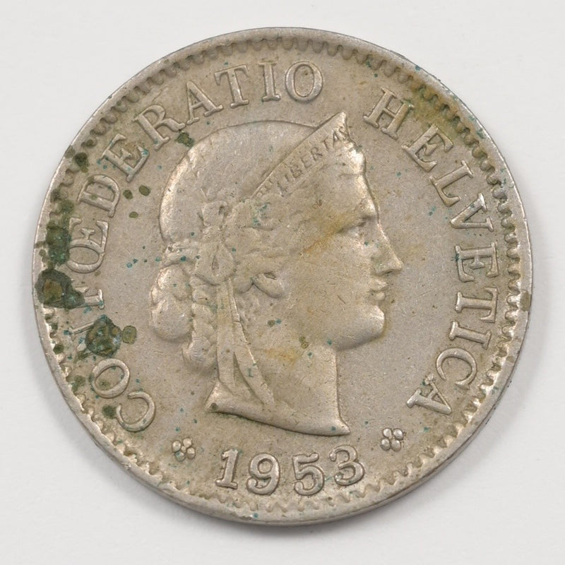 Switzerland 1953-B Head Of Libertas 5 Rappen P9043160
