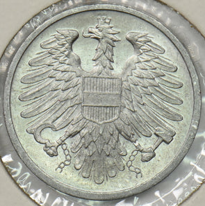 Austria 1966 2 Groschen Eagle animal P190400 combine shipping0
