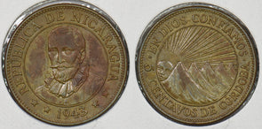 Nicaragua 1943 5 Centavos P290379 combine shipping0