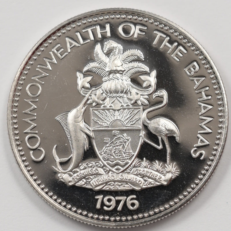 Bahamas 1976 Commonwealth 25 Cents Proof P9040280
