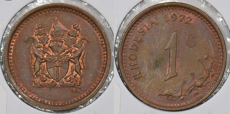 Rhodesia 1972 Cent P190341 combine shipping0