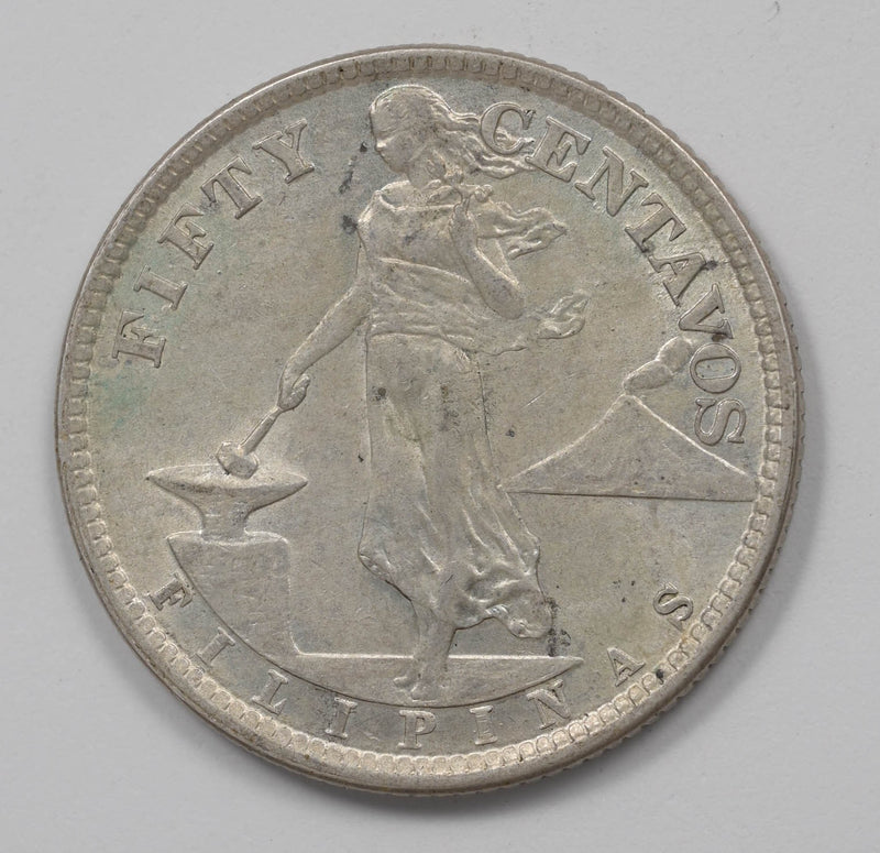 Philippines 1921 50 Centavos Silver Eagle P490482 combine shipping0