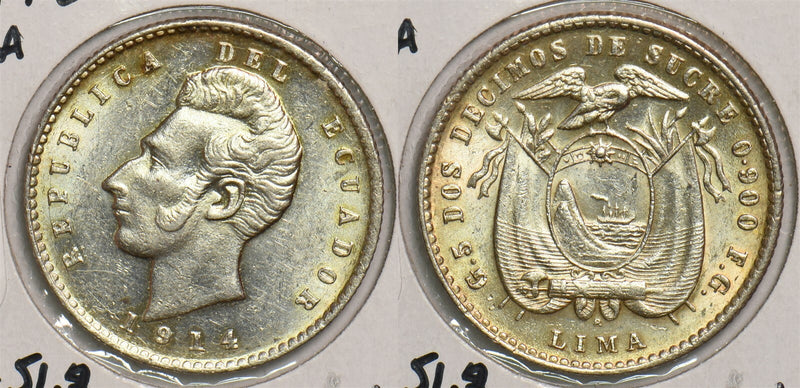Ecuador 1914 FG Lima Sucre BU P490085 combine shipping0