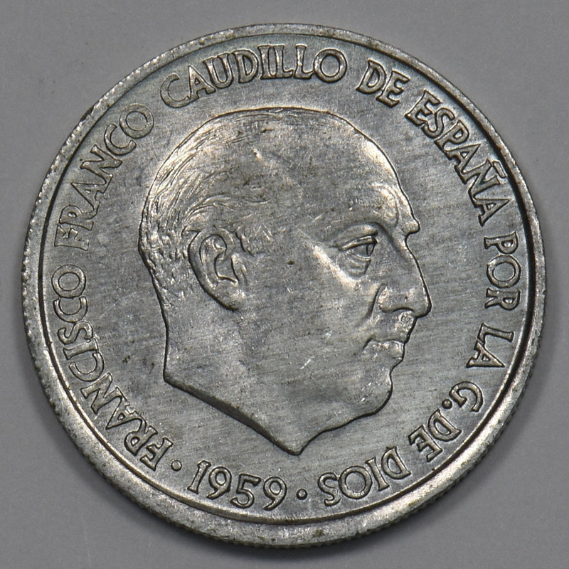 Spain 1959 Franco Era 10 Céntimos P9026480