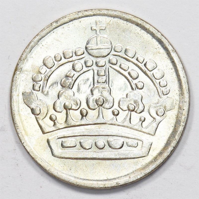 Sweden 1961 Gustaf VI Adolf 50 Öre Silver P1510260