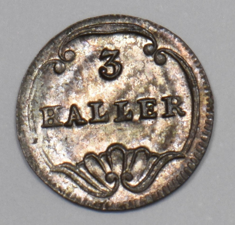 Switzerland 1827-1841 3 Haller UNC Round Shield P490442 combine shipping0