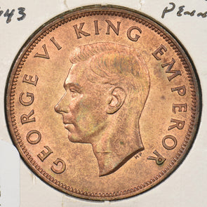 New Zealand 1943 Penny Bird animal P290430 combine shipping2