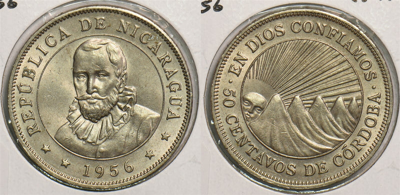Nicaragua 1956 50 Centavos P290152 combine shipping0