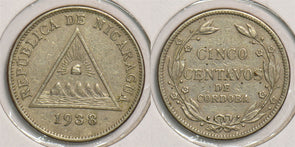 Nicaragua 1938 5 Centavos P290268 combine shipping0