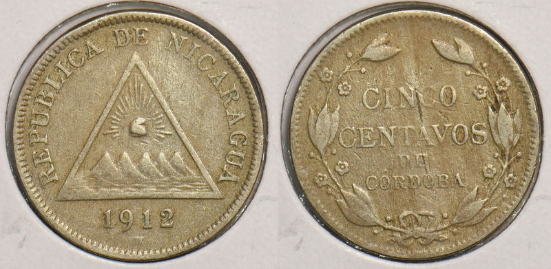 Nicaragua 1912 5 Centavos P240022 combine shipping0