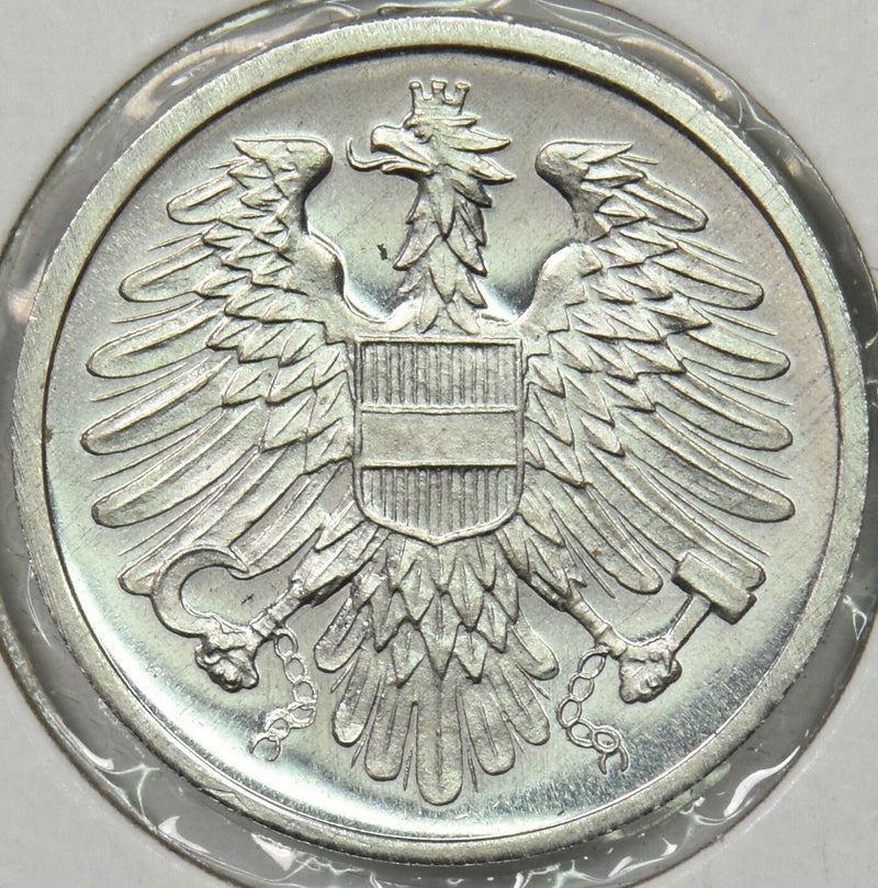 Austria 1966 2 Groschen Eagle animal P150221 combine shipping0