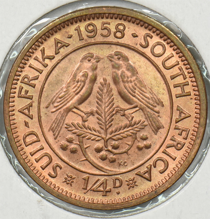 South Africa 1958 1/4 Penny Sparrows animal P900318 combine shipping0