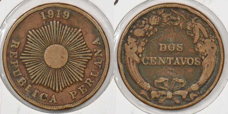 Peru 1919 2 Centavos P190238 combine shipping0