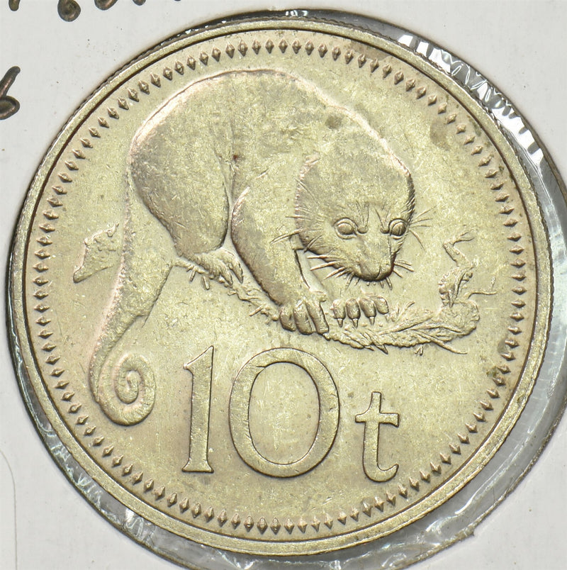 Papua New Guinea 1976 10 Toea Cuscus animal P150195 combine shipping0