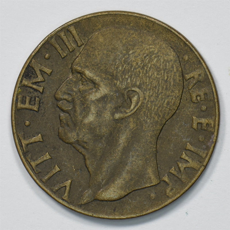 Italy 1943-R King Victor Emmanuel III 10 Centesimi P9029610