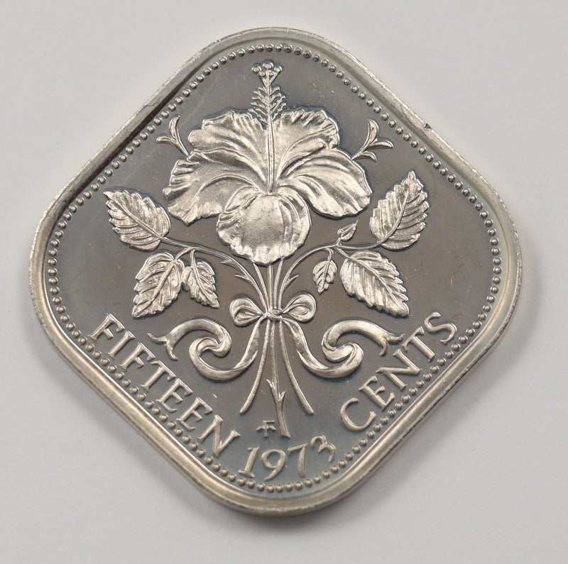 Bahamas 1973-FM Elizabeth II 15 Cents Proof P9040330