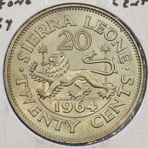 Sierra Leone 1964 20 Cents P190296 combine shipping2