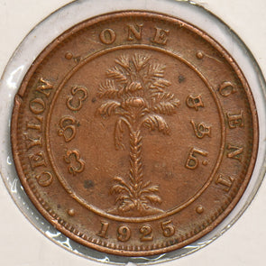 Ceylon 1925 Cent P150086 combine shipping2