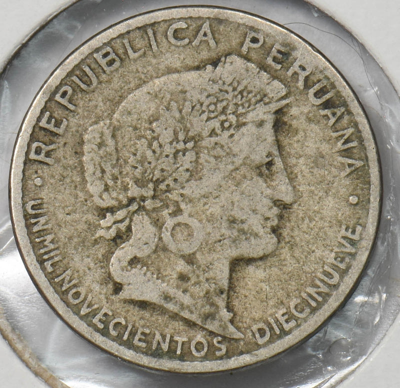 Peru 1919 5 Centavos Bust of Ceres P903537 combine shipping0
