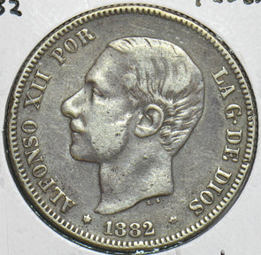 Spain 1882 2 Pesetas P490005 combine shipping0