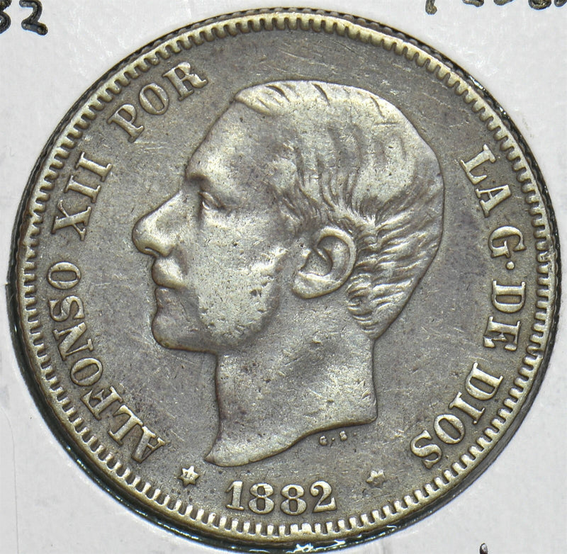 Spain 1882 2 Pesetas P490005 combine shipping0