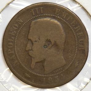 France 1854 A 10 Centimes Eagle animal P900072 combine shipping0