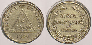 Nicaragua 1940 5 Centavos P240025 combine shipping0
