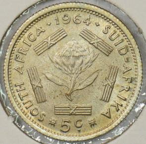 South Africa 1964 5 Cents P190402 combine shipping1